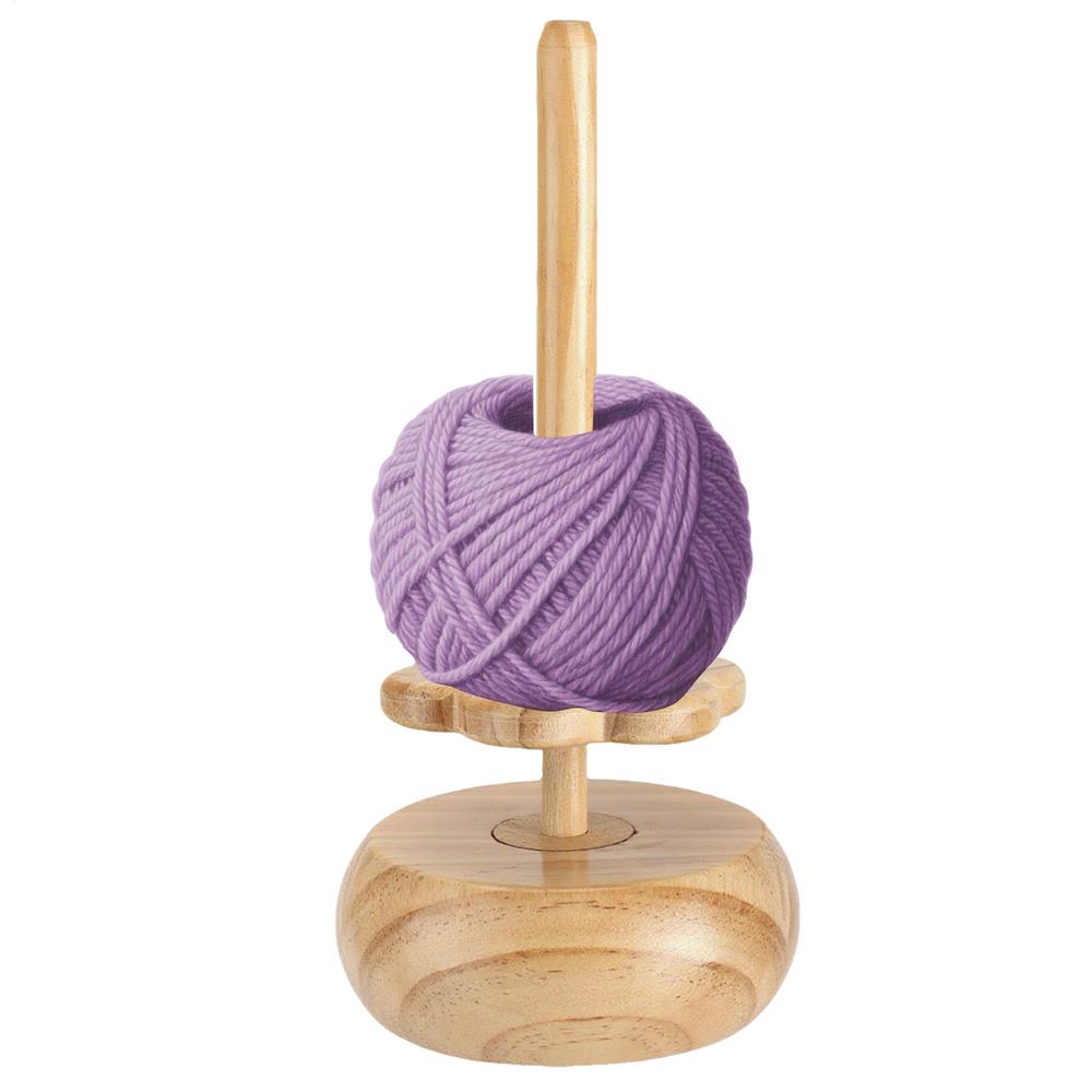 Yarn Holder Wooden Magnetic Yarn Storage Winder For Knitting Heavy-Duty Crocheting Organizer Stand For Christmas Mother's Day