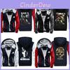 Gemütliche und warme The Walking Dead Print Sweatshirts für Herren mit gerippten Bündchen
