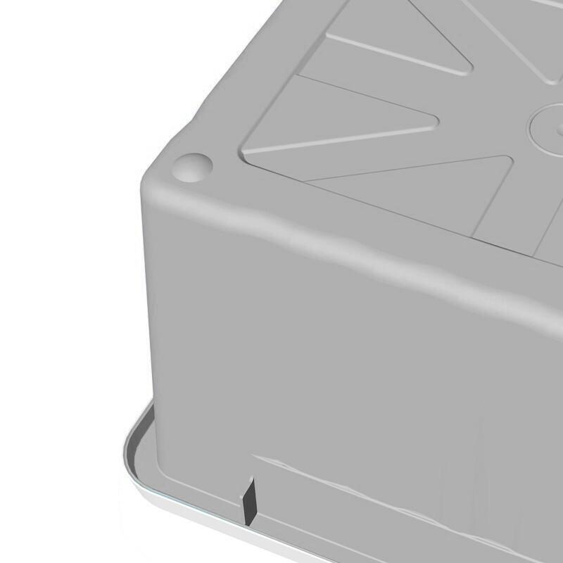SPACEXPERT Plastic Storage Box, Clothes Organizer, Car Trunk Container, 16L Gray, 1 Piece, without Wheels