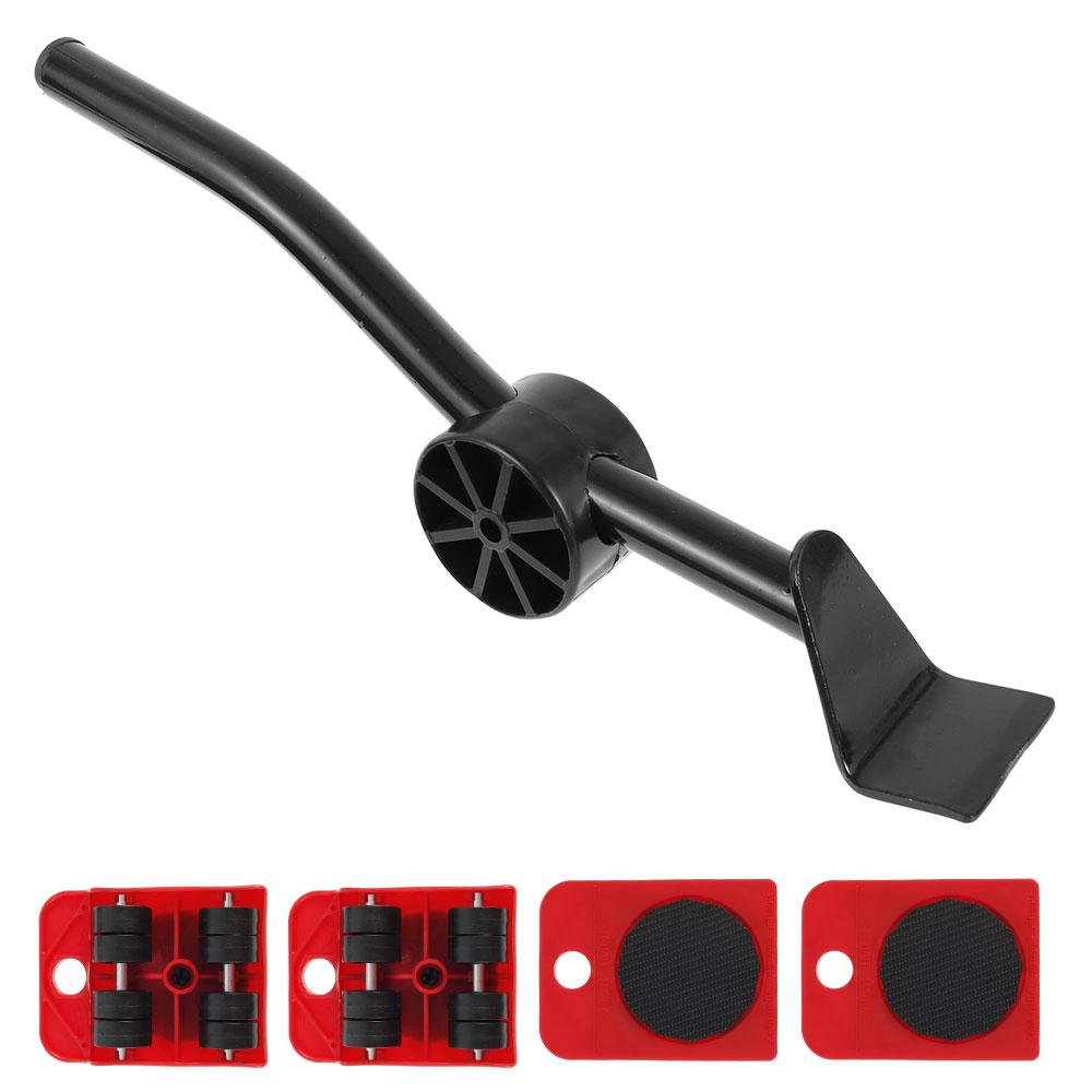 Furniture Mover Set Portable Furniture Mover Tool Labor-Saving Transport Lifter Heavy Stuffs Moving Wheel Roller Bar Hand Tools