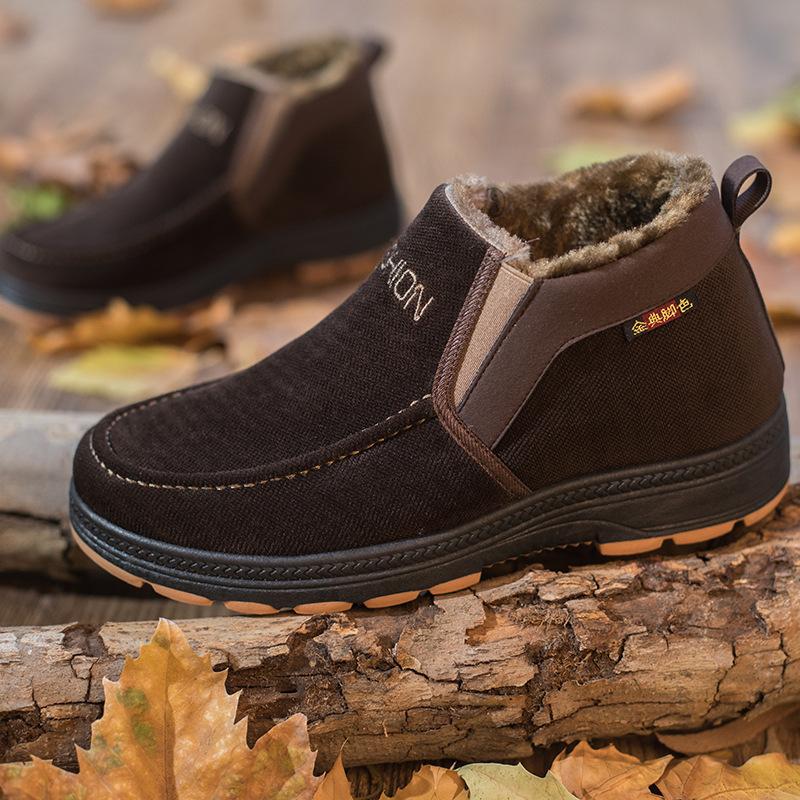 Fashion Men boots Men's Winter Shoes Fashion Snow Boots Shoes Plus Size Winter Sneakers Ankle Men Shoes Winter Boots Footwear