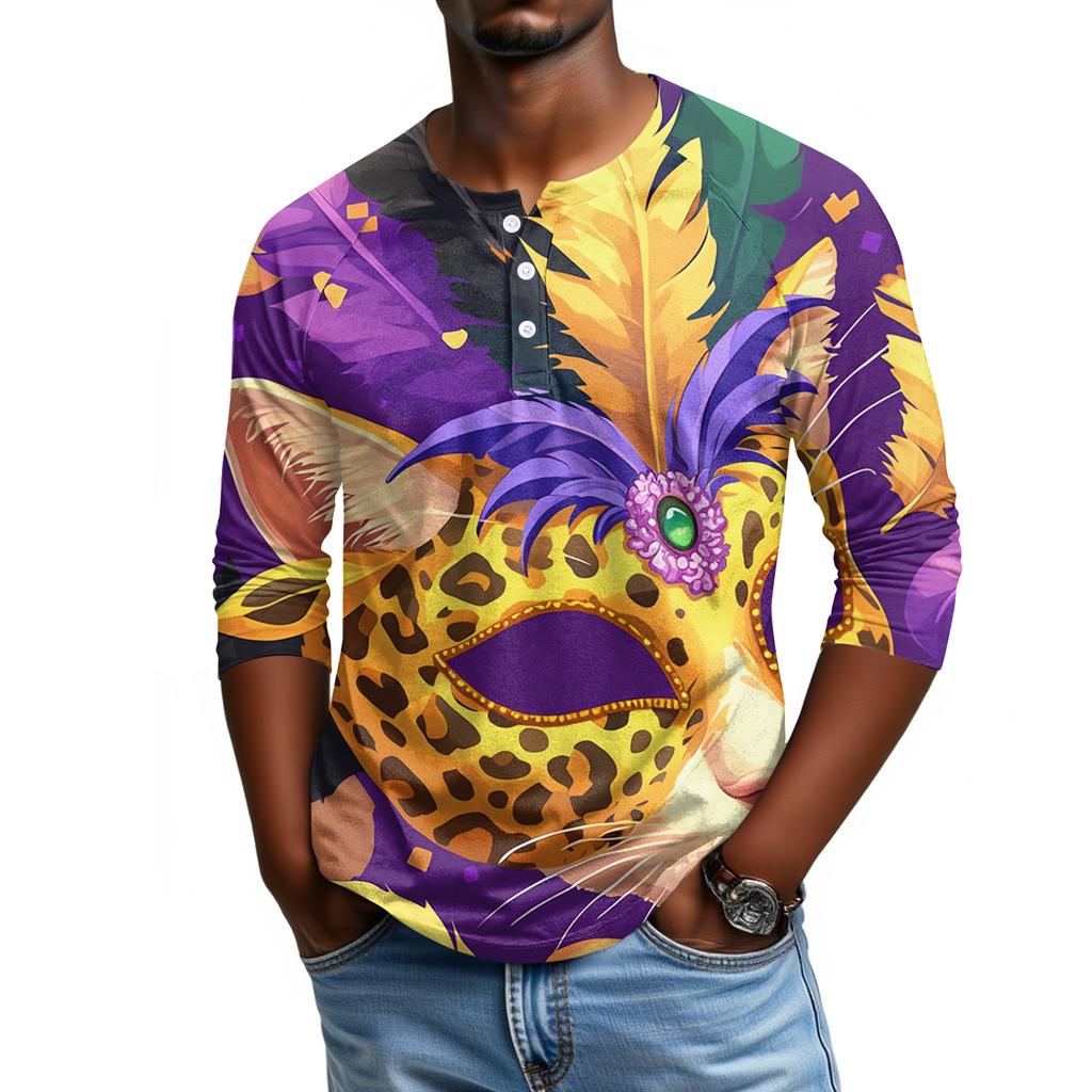 Pánské tričko s raglánovými rukávy a tříčtvrtečními rukávy