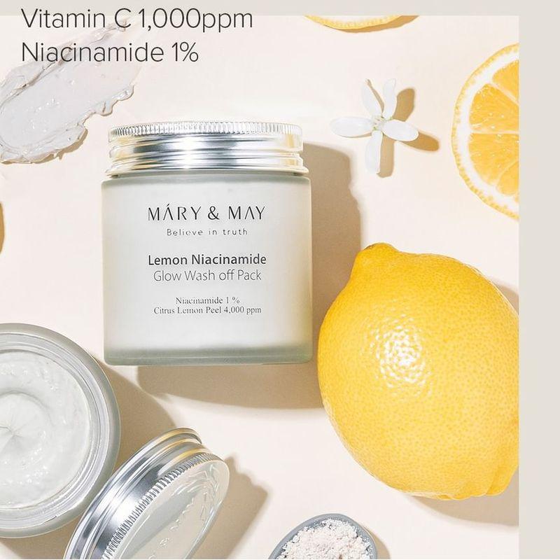 Mary&May Masque éclat à rincer au citron et à la niacinamide