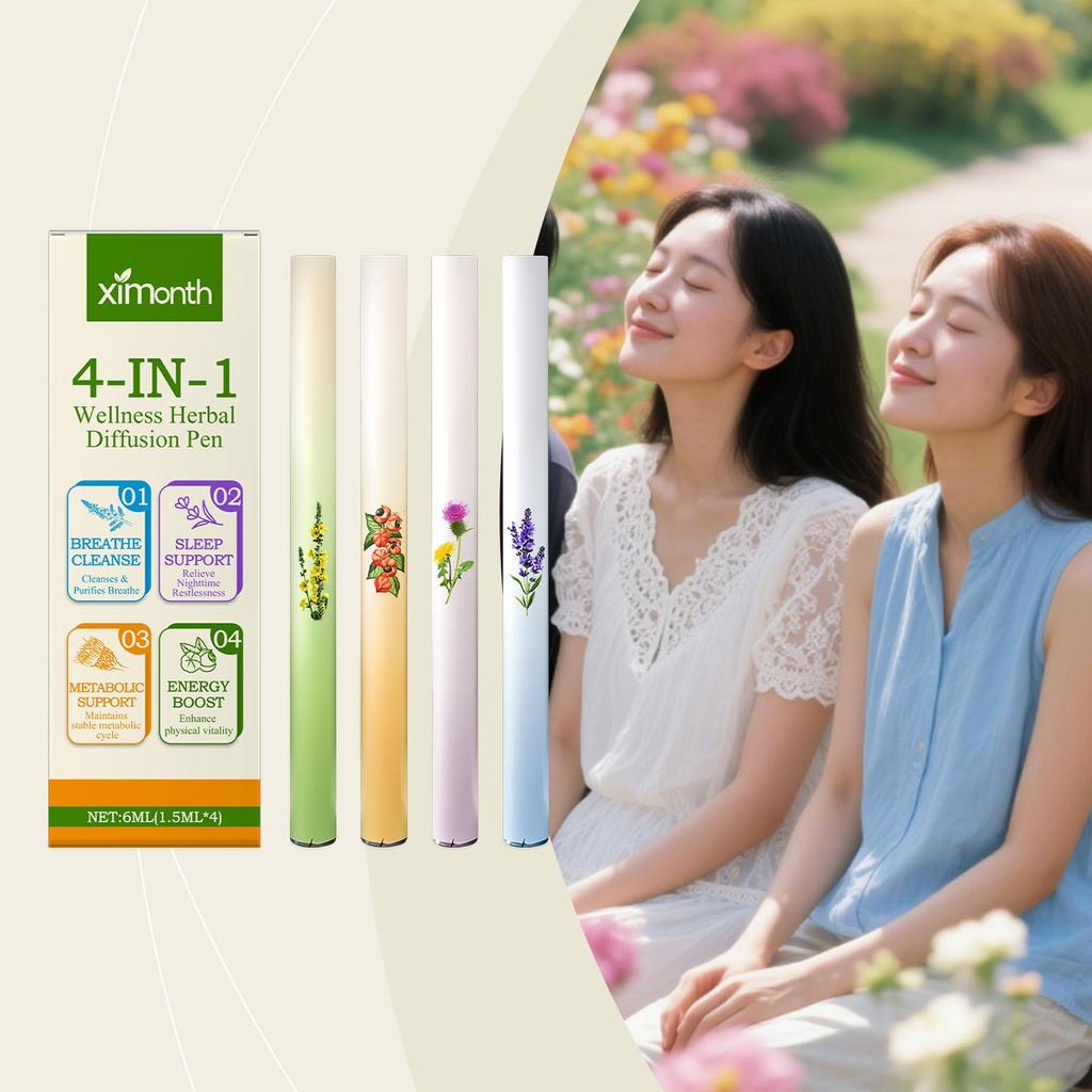Relieving Body Fatigue Herbal Care Stick Relaxing Senses Enhancing Energy Long-Lasting Refreshing Effect Lung Cleansing Pen