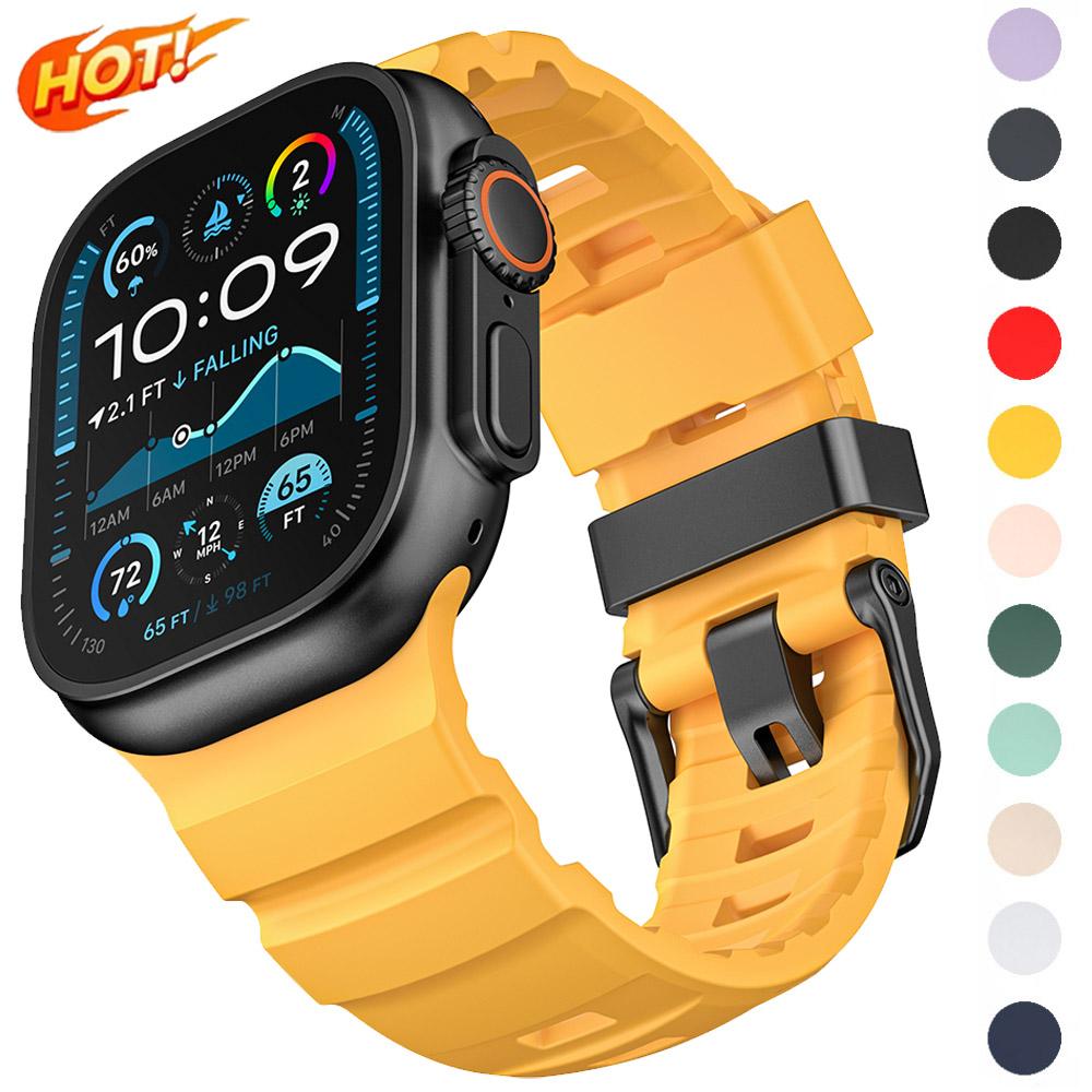 Trail Silikonband für Watch Ultra 3 2 49mm Armband 46mm 45mm 44mm Sportarmband für iWatch Serie 11 10 Ultra 9 8 7 6 SE3