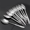 10Pcs Stainless Steel Spoon Ramen Noodles Tablespoons Scoop Rice Salad Stirring Scoop Home Kitchen Tableware Cooking Utensils