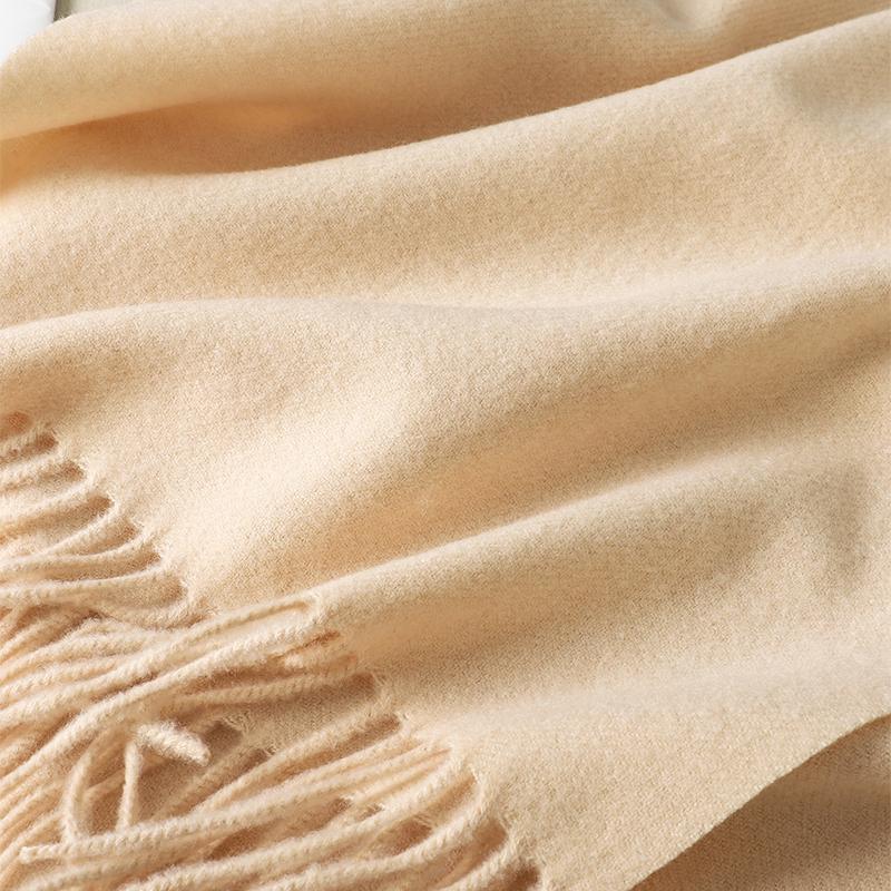 New  Winter Wool Scarf For Women Long Warm Cashmere Scarves Hijab Solid Lady Shawl Wrap Female Pashmina Bandana Head Scarfs