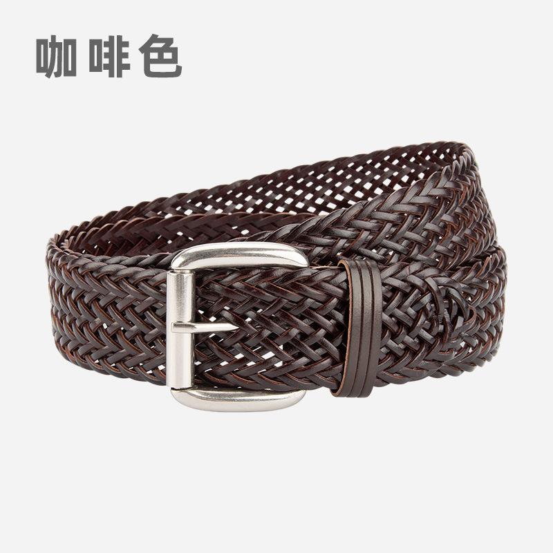 Non-Porous Women'S Woven Belt Retro Decorative Casual Pants Jeans Belt Women'S