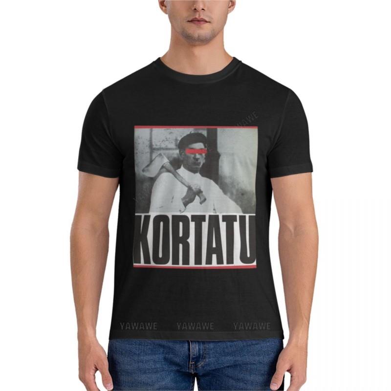 summer men t-shirt black man tshirt Kortatu Active T-Shirt mens graphic t-shirts pack boys whit