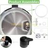 L8RE Silicone Gasket Set Suitable for 5QT/6QT Models Ensures Efficient Pressure