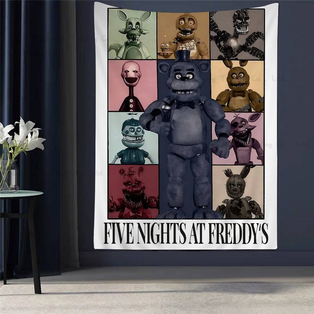 

Fnaf Anime FivenightsAtFreddys DIY Wall Tapestry For Living Room Home Dorm Decor Wall Art Decor 74x94cm(29x37in)