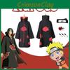 Nuostabus Akatsuki Chalatas Kimono Uchiha Tobi Obito Cosplay Kostiumas Su Unikalia Kaukę Ir Galvos Juosta