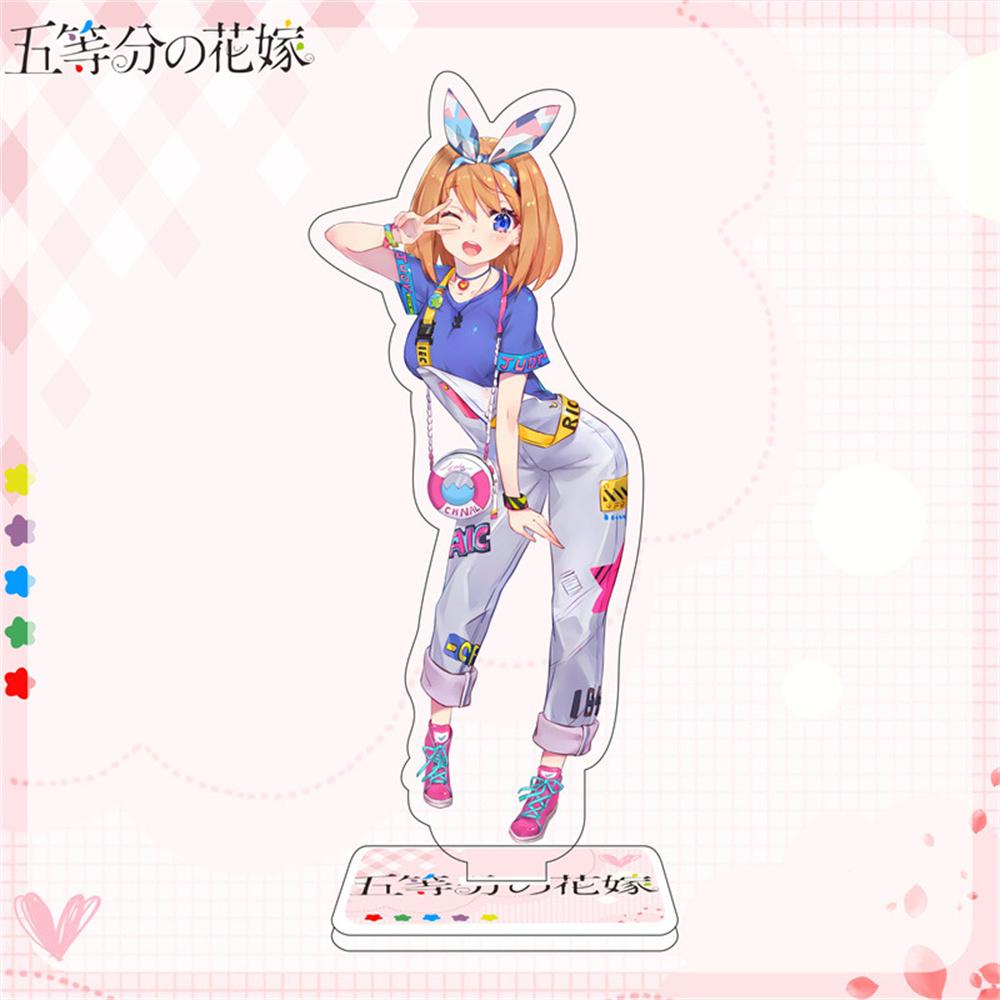 10PCS Charm Anime The Quintessential Quintuplets Nakano Acrylic Stand Model Cosplay Characters Ornament  Accessories Goods Gifts