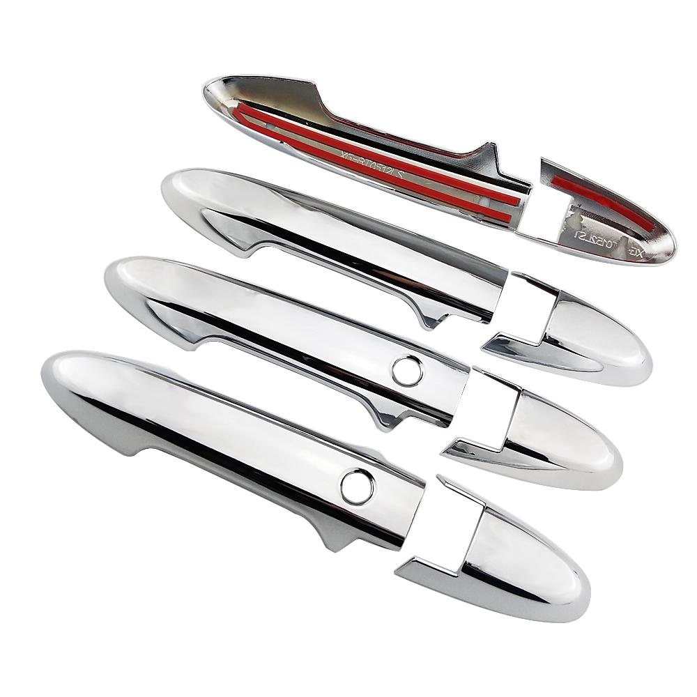 Dla Honda Fit Jazz GK5 GP5 2014-2018 Kolor włókna węglowego Modyfikacja Remont Chromowana osłona klamki drzwi Dekoracja Naklejki ochronne