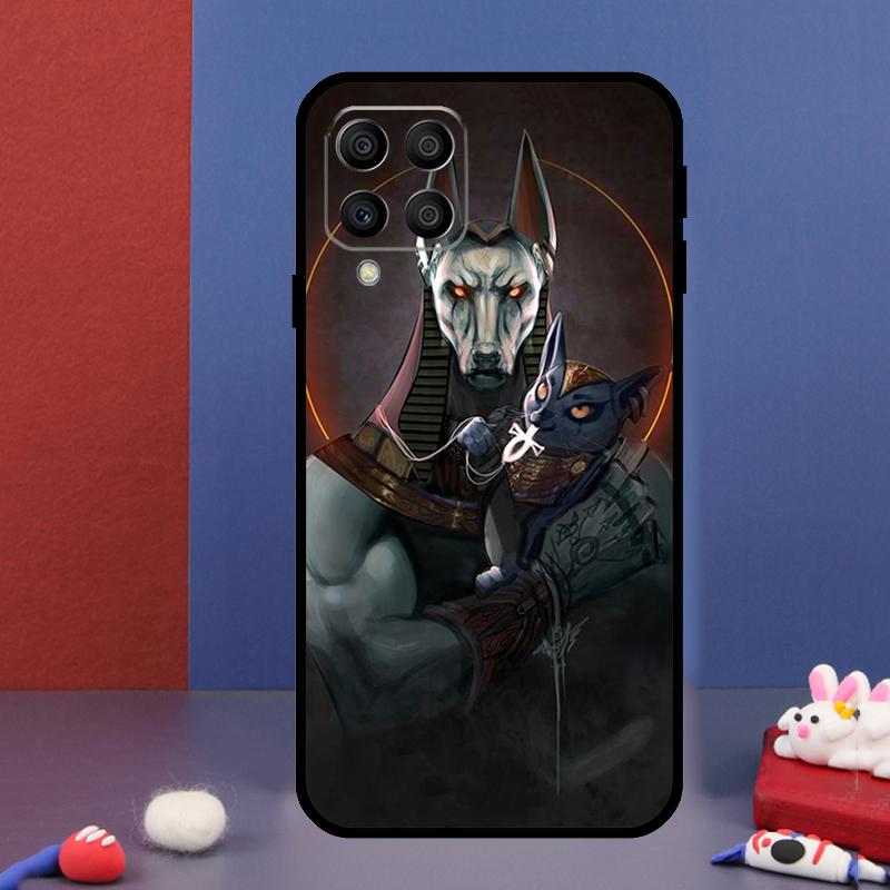 Anubis Ankh Egyptian God For Samsung Galaxy M31 M51 M33 M13 M23 M53 M15 M55 M14 M34 M54 M20 M30s M32 M52 Phone Case