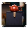 Purple Clay Yixing Teaware: Small Pan Pot with Ball Hole for Gongfu Tea Brewing. Perfect As a Gift.