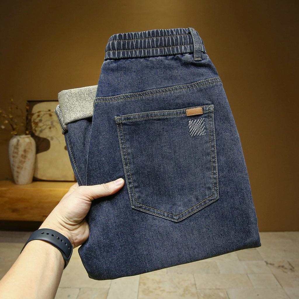 Neue Herren Straight Wide-Leg Jeans für Handtuchboden Frühling und Herbst Stil