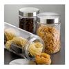 1.2 Liter Glass and Stainless Steel Storage Jars with Airtight Lid Atmosphera