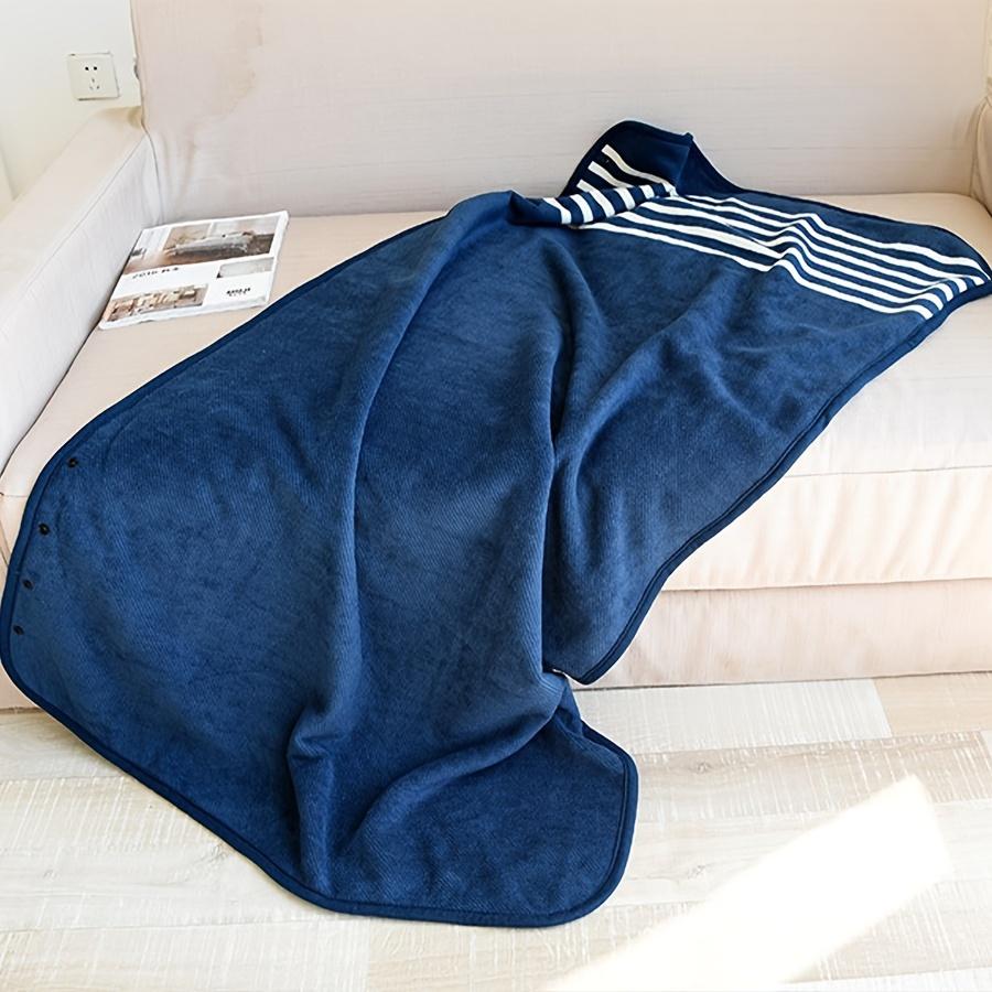 Cozy Flannel Wearable Blanket Shawl - Perfect for Winter, Office & Outdoor Leisure