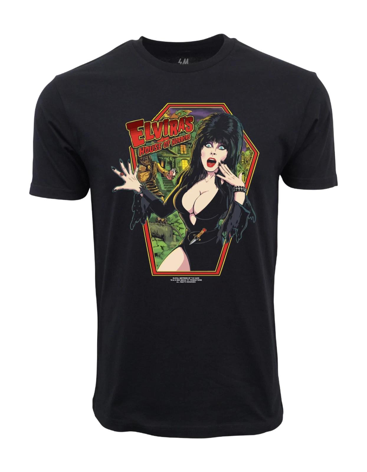 Unisex Adult Vintage Graphic 1991 Elvira house Of Horror Graphic T ... XXL