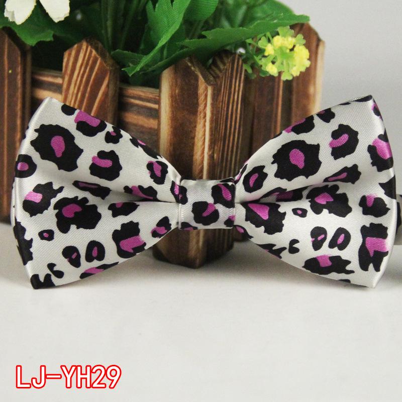 Męska poliestrowa jedwabna mucha z kreskówkowym nadrukiem na wesela i wydarzenia