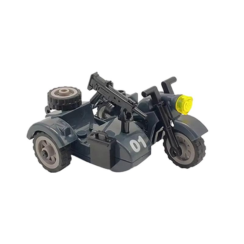MOC WW2  Green Gas Mask  Military Soldiers Accessories Warfare Motorcycles Ammunition Box Equipment  Bricks Toys Kids Gift