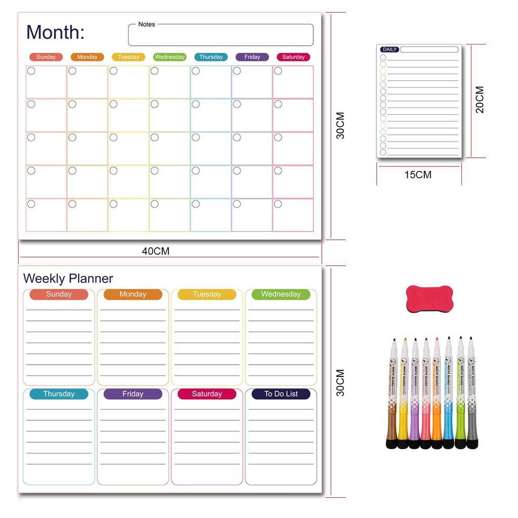 Soft Magnetic Reusable Message Board: Erasable, Movable, and Ideal for Office Meetings or as a Refrigerator Sticker. In Stock.