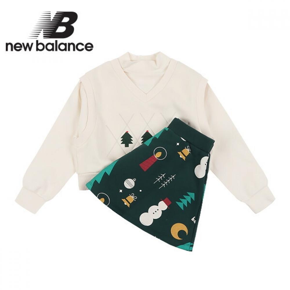 

New Balance Kids Girls Skirt Set Ivory 110