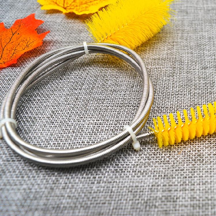 Aquarium Filter Brush Hose Clean Brushes Stainless Steel Flexible Cleaner Brush