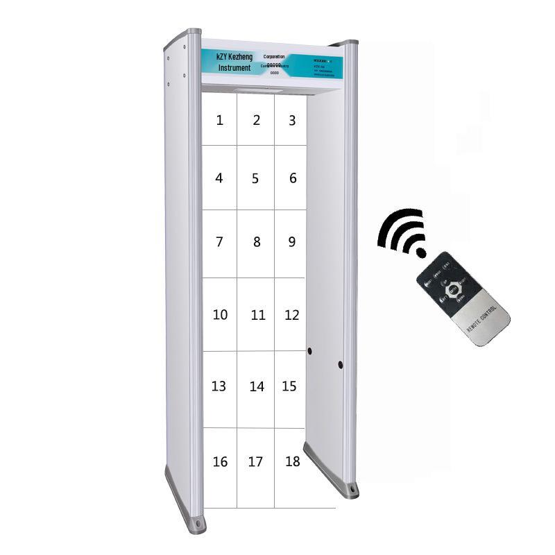 Eighteen Districts Smart Rainproof Outdoor Metal Detector Gate with Remote Control