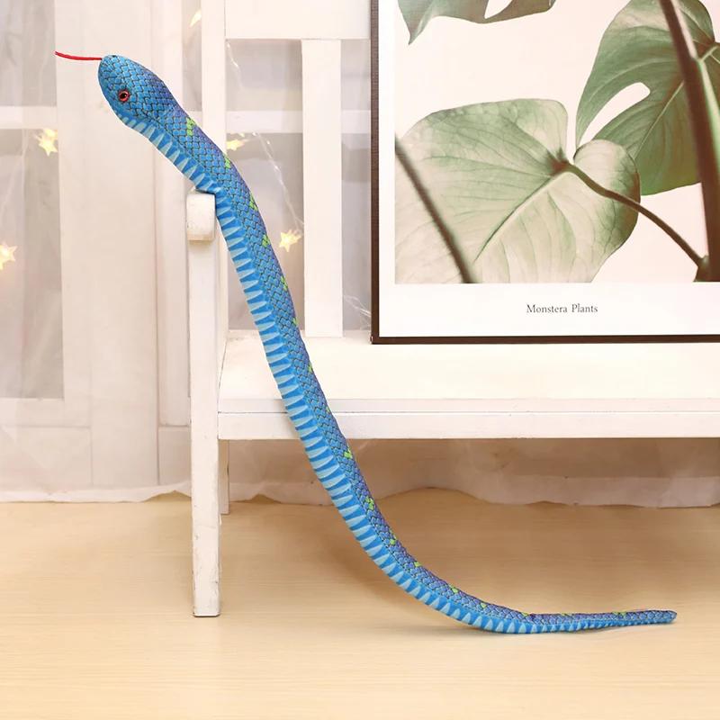 100cm Lifelike Stuffed Snake Plush Toy Simulation Boa Cobra Long Snake Plush Doll Creative Room Decoration Birthday Gifts