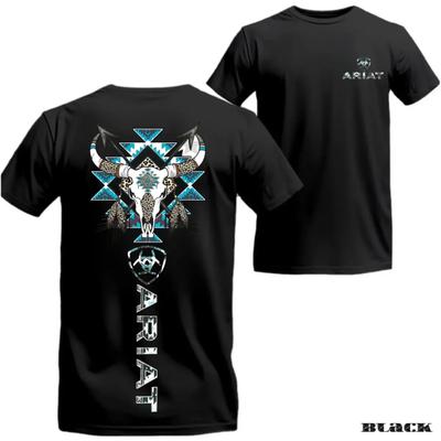Ariat Western T-shirt Grafisch Katoenen T-shirt Unisex Zomer Korte Mouw Mode Merk T-shirt Luxe Casual Vintage Retro Tops