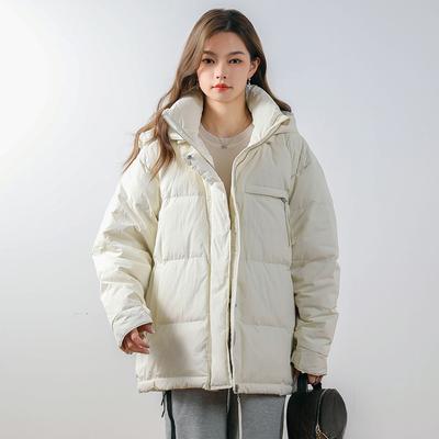 Winter Women's Bread Clothes Hooded Detachable Short Down Coat Jacket Thickened Duck Down Jacte