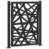 Garden Gate Black 100 X 125 Cm Steel Lightweight Design