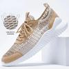 Summer 2023 Men's Mesh Breathable Casual Shoes - Lightweight, Hollow Design.