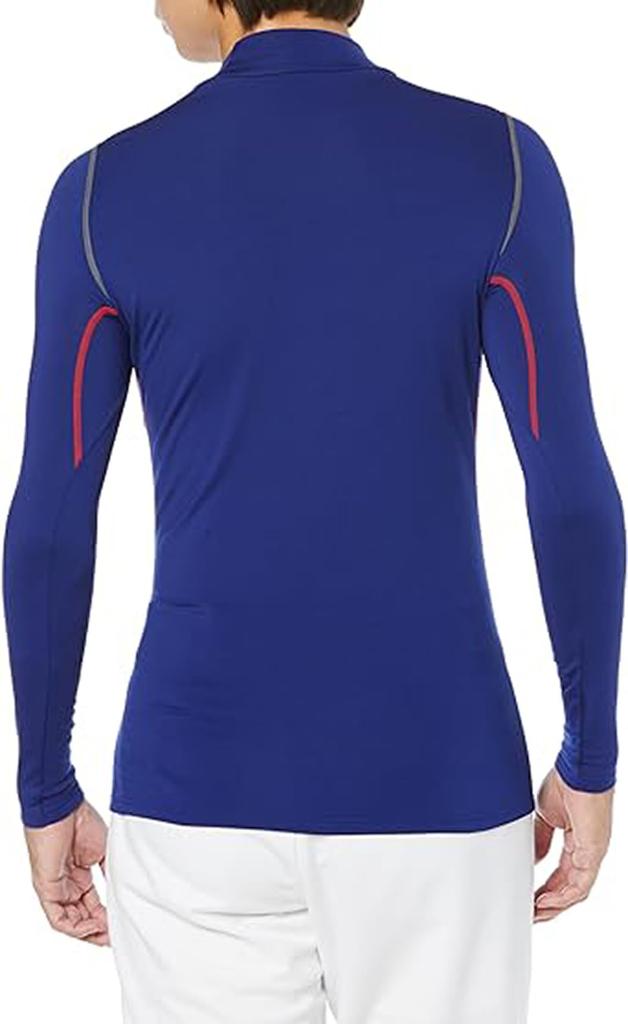 SSK Soft Fitted Undershirt SCBE230HL D Blue L SC Heat-Storage High-Neck Long-Sleeve (63)