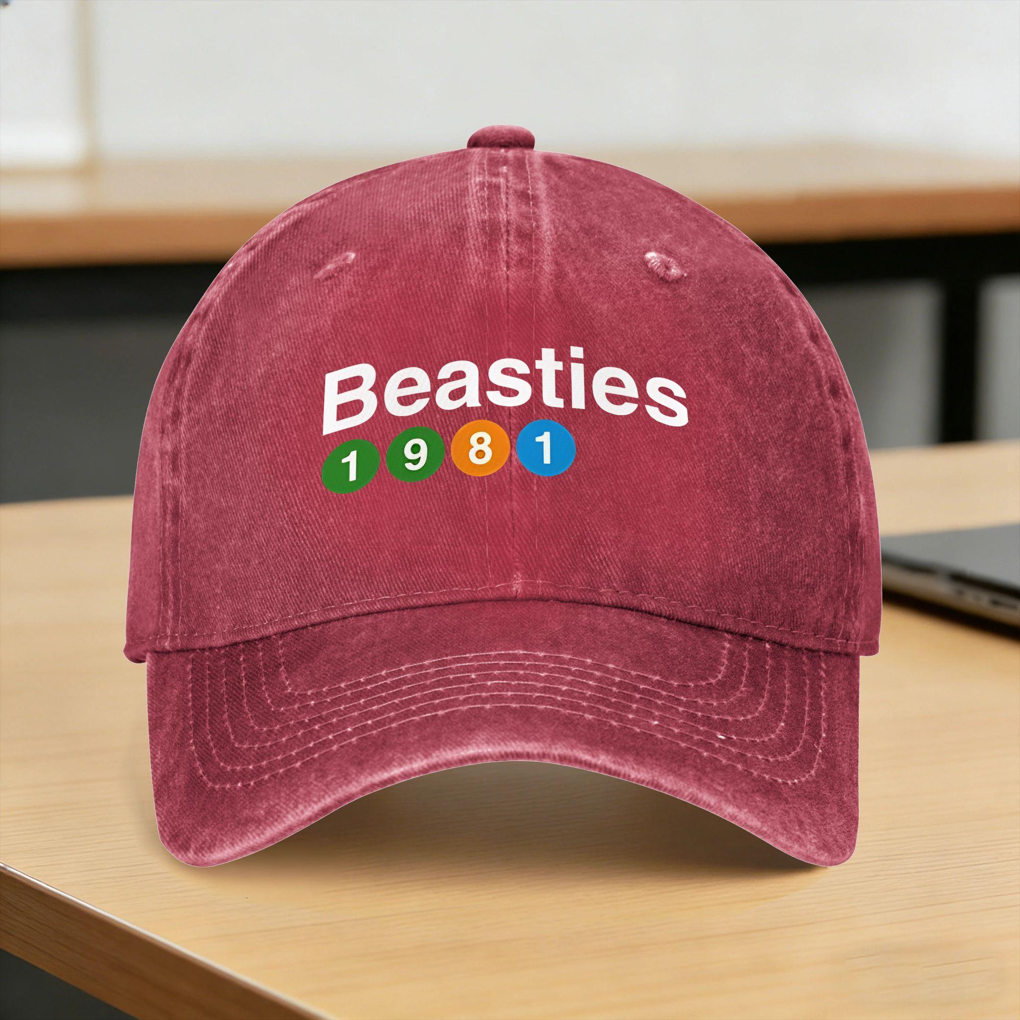 Hip Hop Beastie Boys Sun Baseball Cap  Women Unisex Design Hip Hop Hats Spring Classic Outdoor Sports Adjustable Baseball Caps One Size