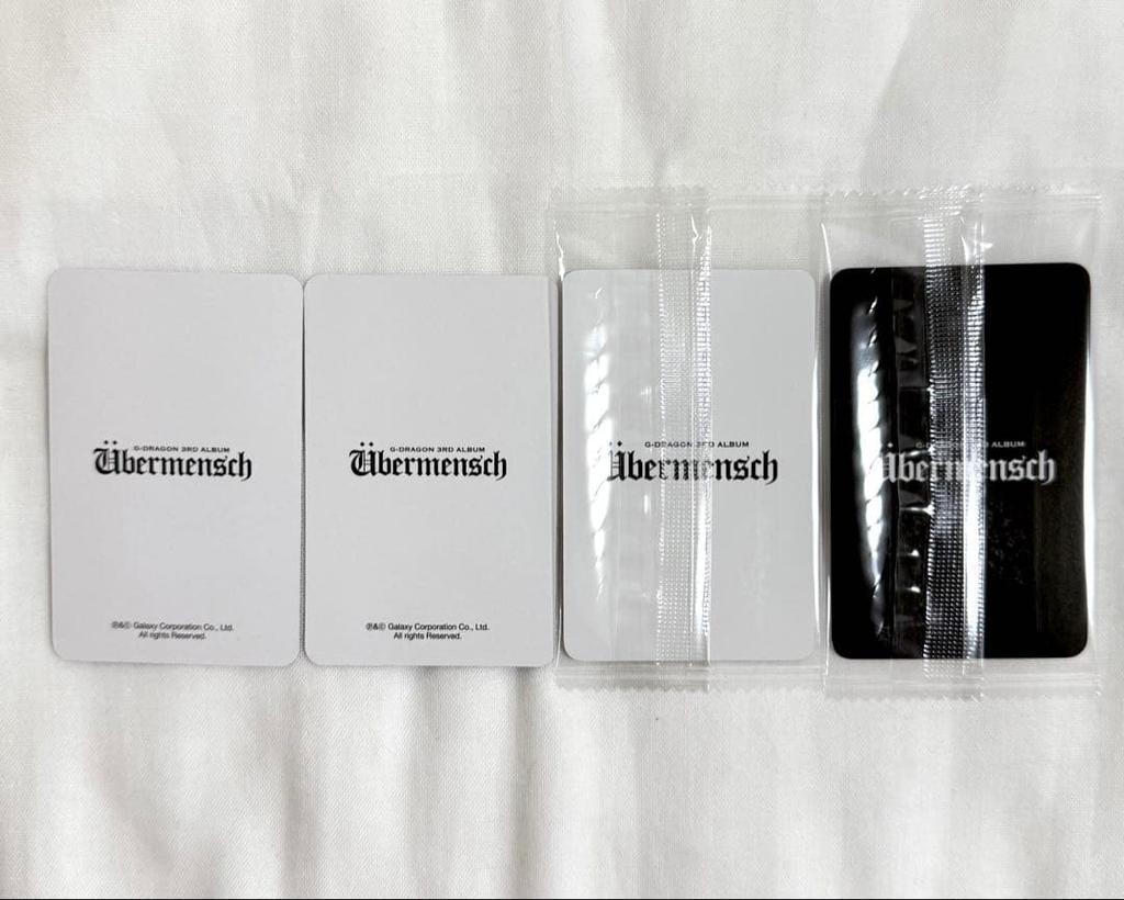 [USED] G-DRAGON Übermensch Trading Cards Tower Records