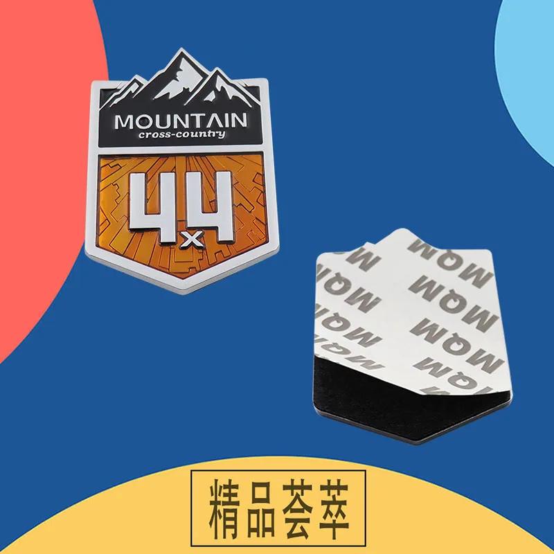 3D Car Styling 4X4 Mountain Cross Country 4WD for FJ Cruiser Car Fender Side trunk Decal Emblem Badge Sticker