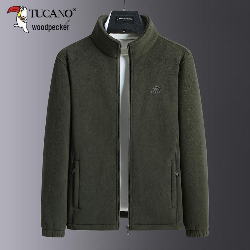 Men's Double-Sided Fleece Jacket - Autumn/Winter Thickened Sweatshirt for Dad
