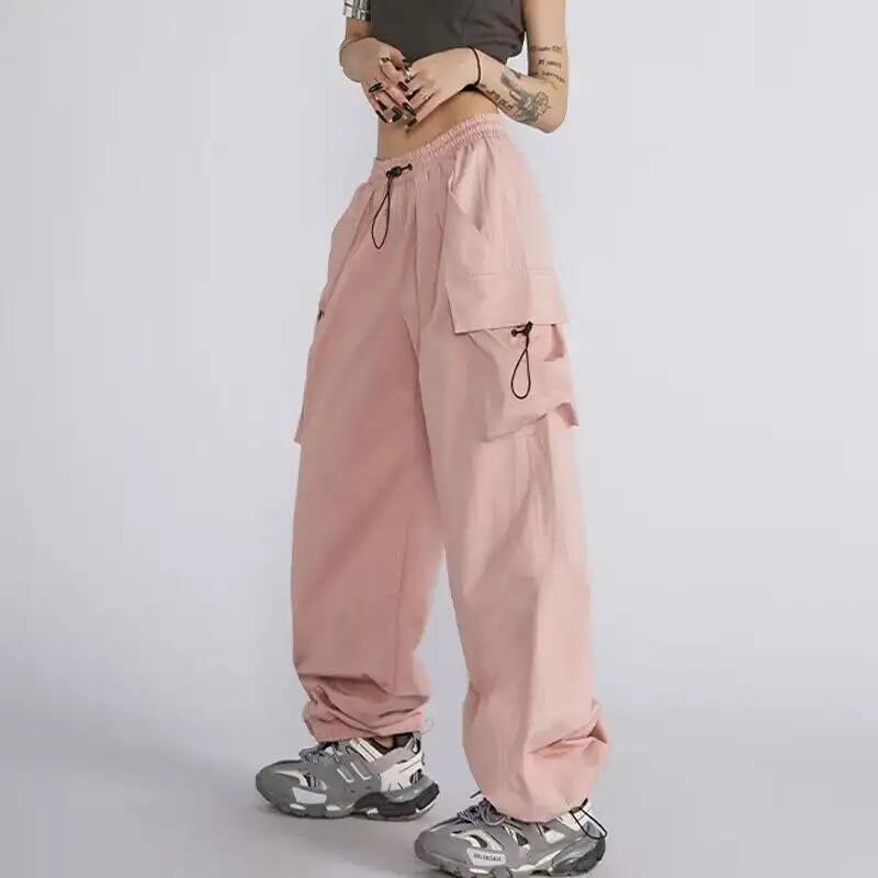 European and American Retro Multi-pocket Overalls Men's and Women's Summer Design Loose Straight Casual Pants