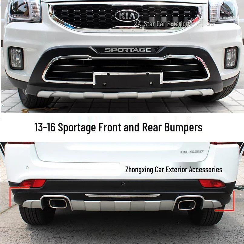 Kia Sportage 0810-1615 Комплект для модификации переднего/заднего бампера и защиты Standard