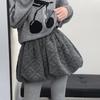 Korean Style Women's Elastic High Waist Padded A-line Mini Skirt-Pants for Autumn/Winter