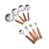 KX4B 8Pcs Stainless Steels Coffee Scoops Measuring Spoon Small Cup Tablespoon for Coffee, Milk Powder, Fruit Powder
