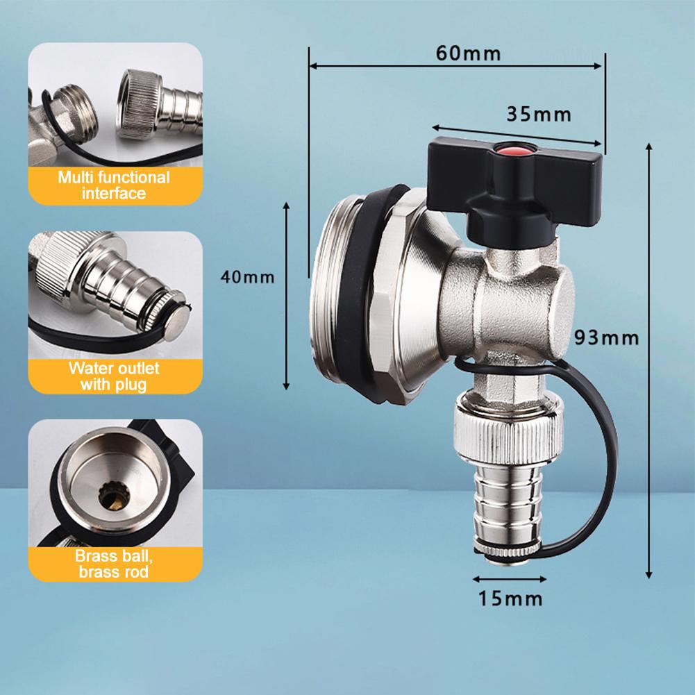 Temperature Resistant Valve Brass Heating Valve Drainage Pipe Connector 1 Pcs Forged Design Brass Body Material