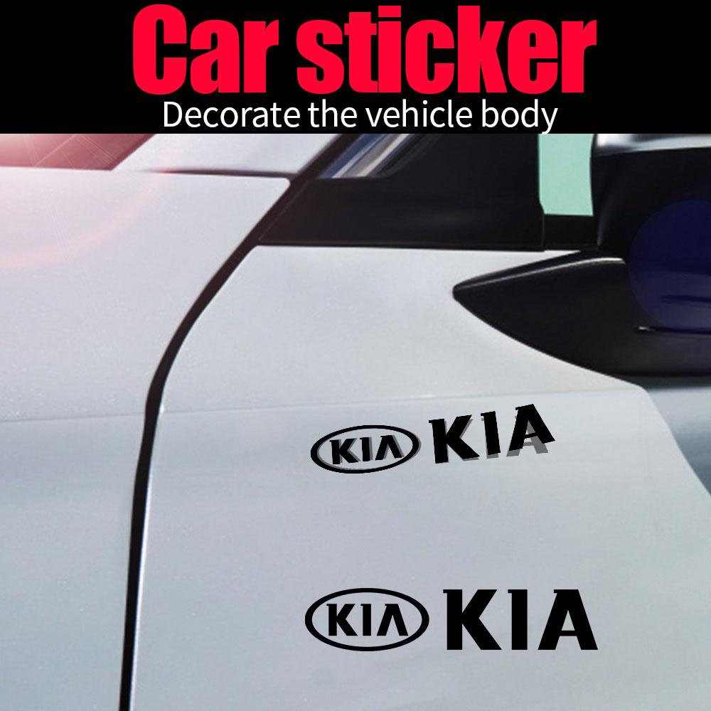 Confezione da 4 Stemmi per Auto Decorazioni per la Carrozzeria Adesivi Styling Auto Decalcomanie Decorazione Esterna per Kia Sportage Ceed Picanto Rio ProCeed Niro
