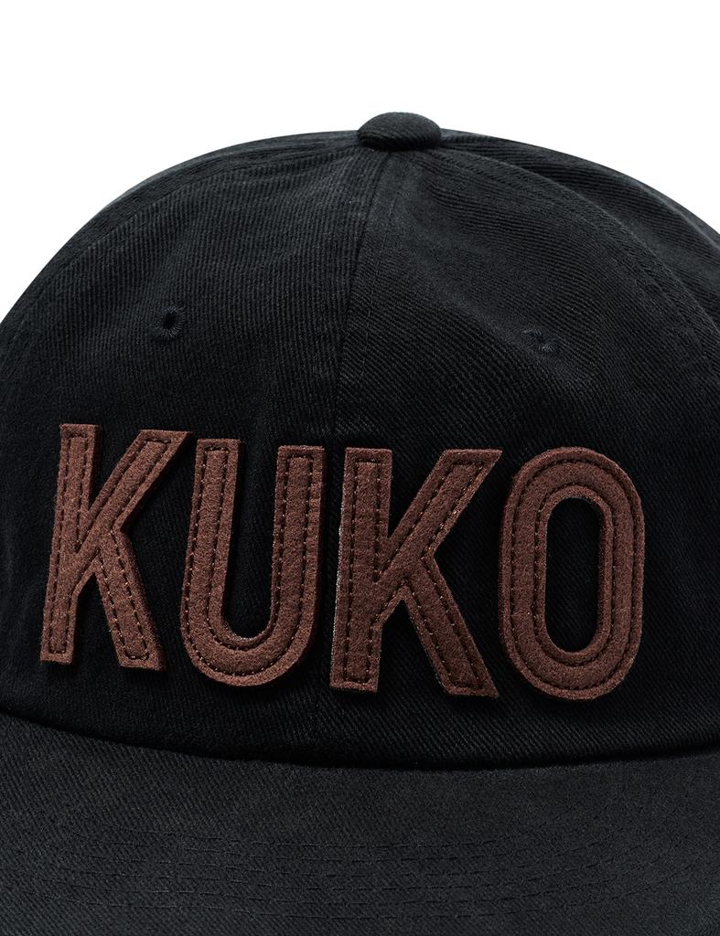 Kuko Logo 6-Panel Cap_Black Brown