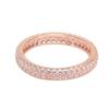 925 Sterling Silver Pan Ring Rose Gold Source Of Inspiration With Crystal Cz Ring For Women Wedding Party Fashion Jewelry
