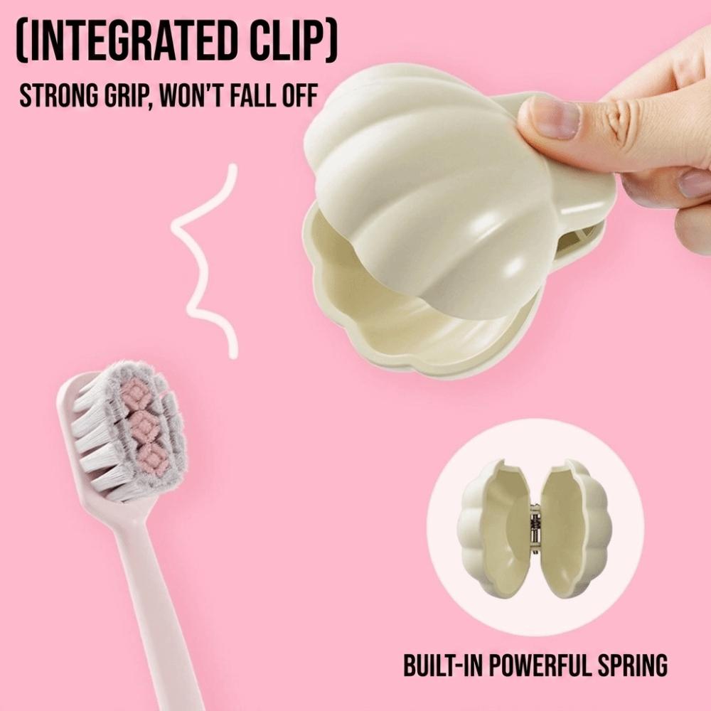 Clip-On Toothbrush Head Cover Ventilated Toothbrush Cover  Manual Toothbrush