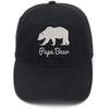Lyprerazy Papa Bear Washed Cotton Adjustable Unisex Women Unisex Hip Hop Cool Flock Printing Baseball Cap Dad Cap